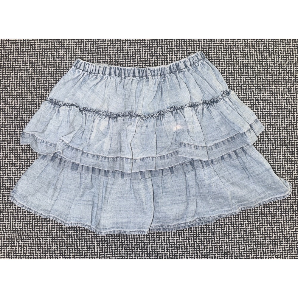 Youth Girls J. Crew Crewcuts Light Weight Denim Skirt - Size 6/7